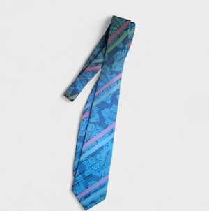 Vintage Yves Saint Laurent Mens Italian Silk Tie